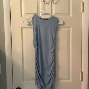 Elegant Blue Sleeveless Dress